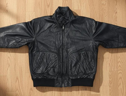 "🧥 Retro World Alliance Leather Jacket – Authentic Since 1982 – M/L"