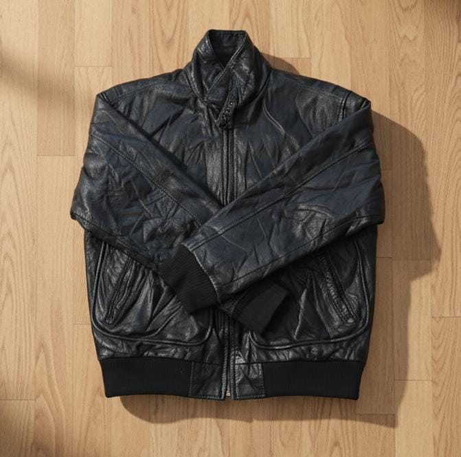 "🧥 Retro World Alliance Leather Jacket – Authentic Since 1982 – M/L"