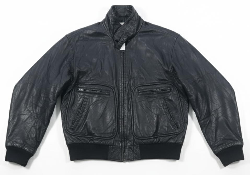 "🧥 Retro World Alliance Leather Jacket – Authentic Since 1982 – M/L"